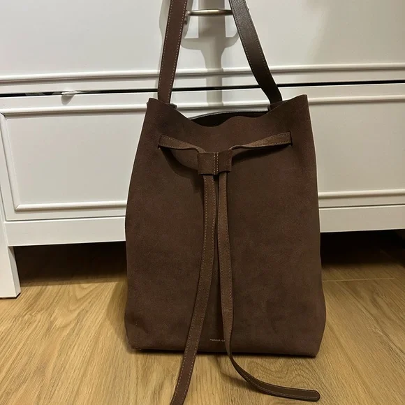 Mansur Gavriel suede drawstring hobo bag - Picture 12 of 14